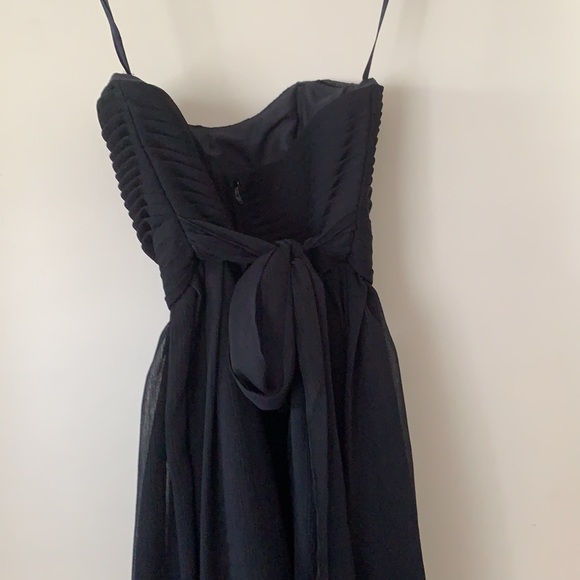 Strapless navy blue dress - Picture 2 of 2